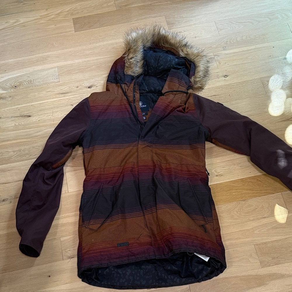 Volcom Womens Fawn Insulated Jacket - Stripe